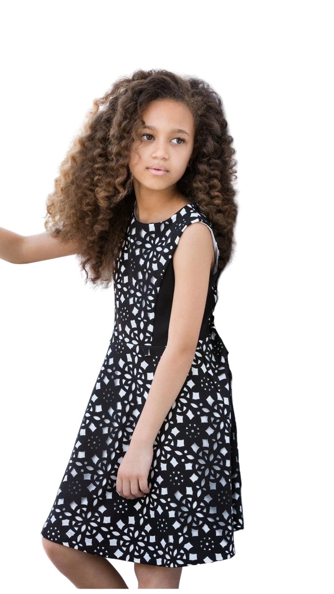 little girls black party dress