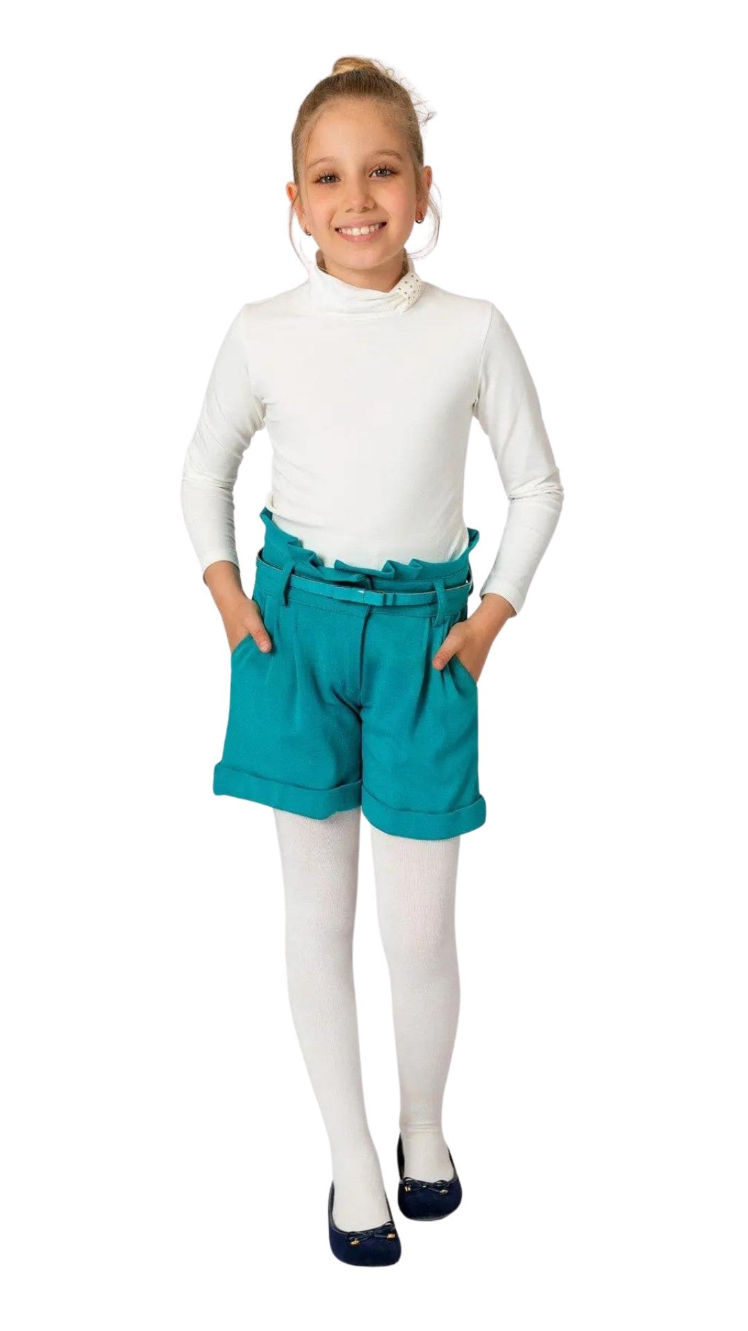 InCity Girls Tween 7-14 Years Adjustable Stretch Comfortable Active Casual  Visto Oriental Cotton Leggings 