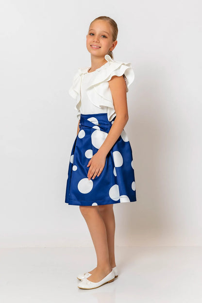 InCity Kids Girls Polka Dot Midi Fashion Skirt InCity Boys & Girls