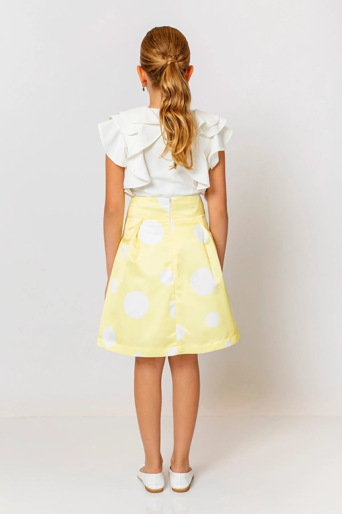 InCity Kids Girls Polka Dot Midi Fashion Skirt InCity Boys & Girls