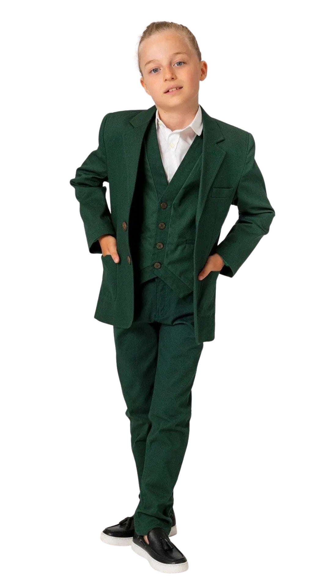 Boys Prep Two-Button Wool Suit Jacket