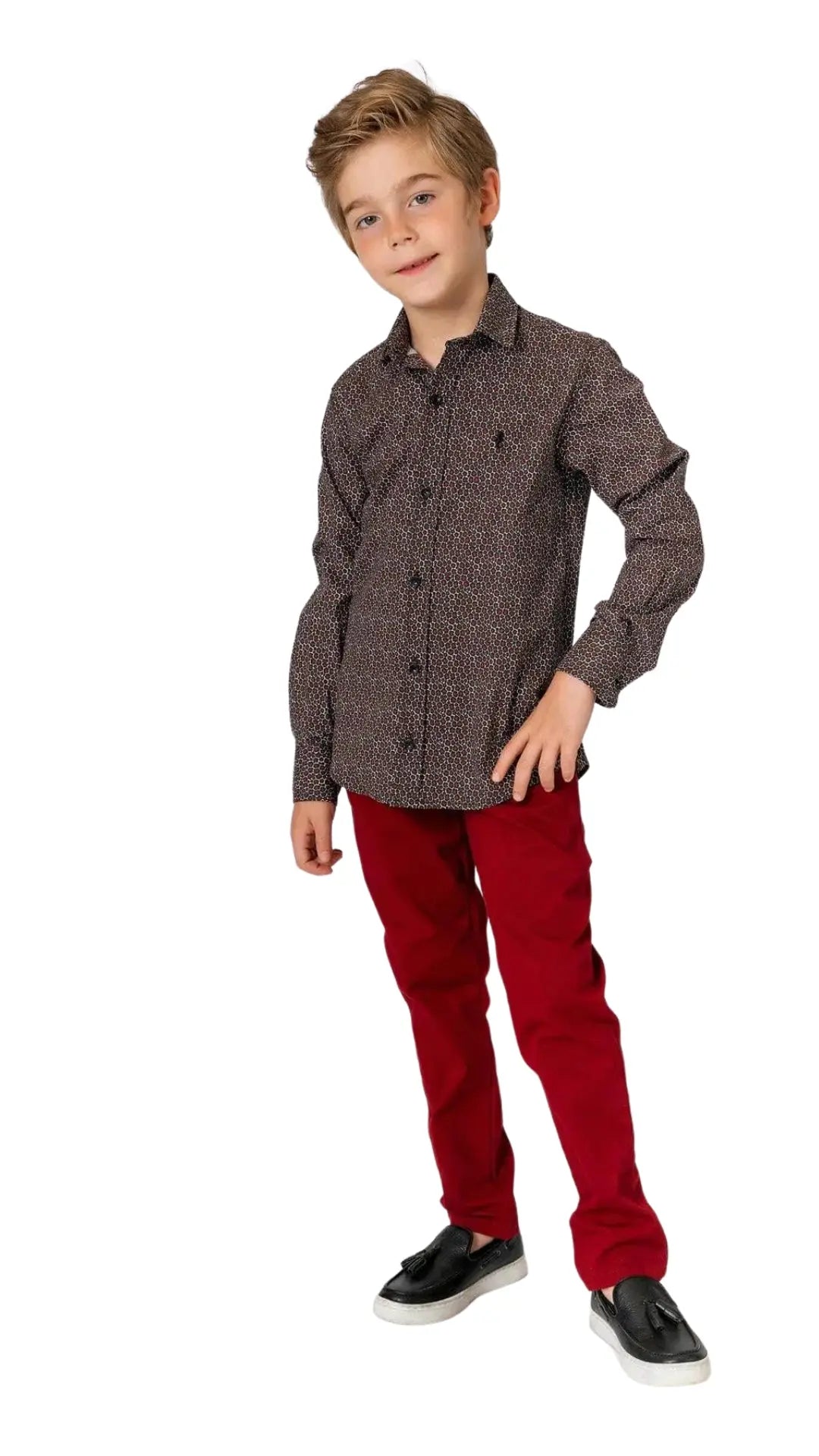 Textured Cotton kurta Pajama Ethnic Wear Set For Children - Pro Ethic