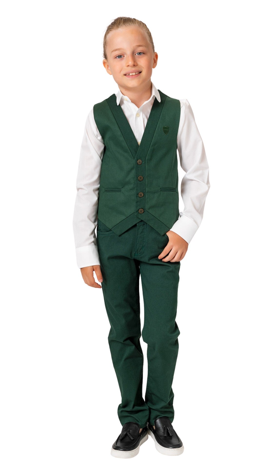 InCity Boys Tween 7-14 Years Green Glen Vest InCity Boys Girls