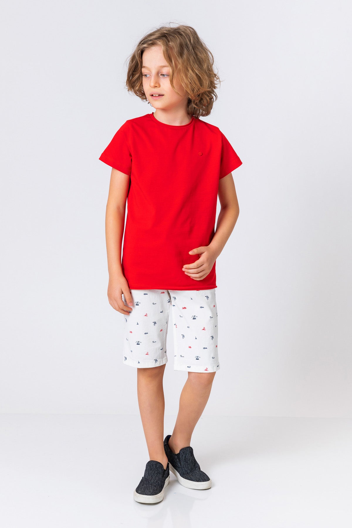 Plain red best sale t shirt kids